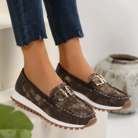Eliza - Orthopedic Hybrid Buckle Loafers