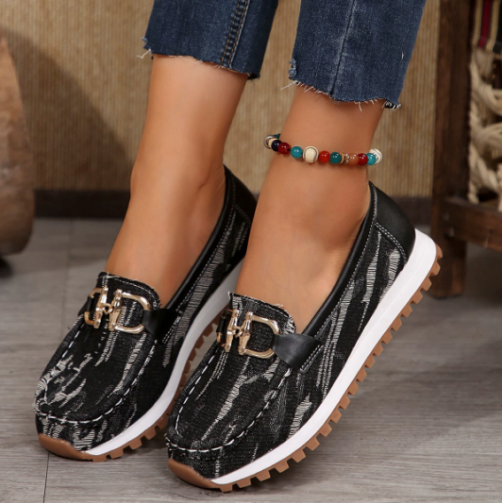Eliza - Orthopedic Hybrid Buckle Loafers