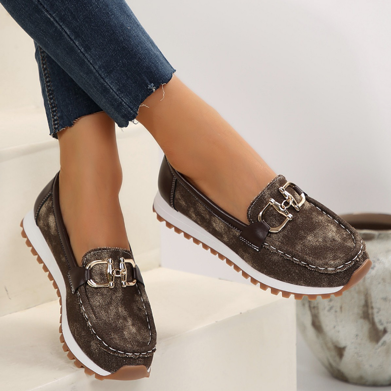 Eliza - Orthopedic Hybrid Buckle Loafers
