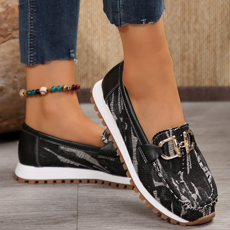 Eliza - Orthopedic Hybrid Buckle Loafers