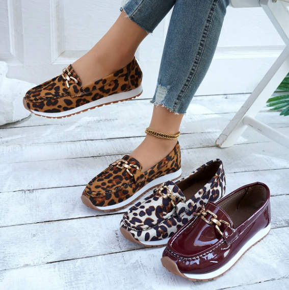 Everly - Orthopedic Leopard print Loafers