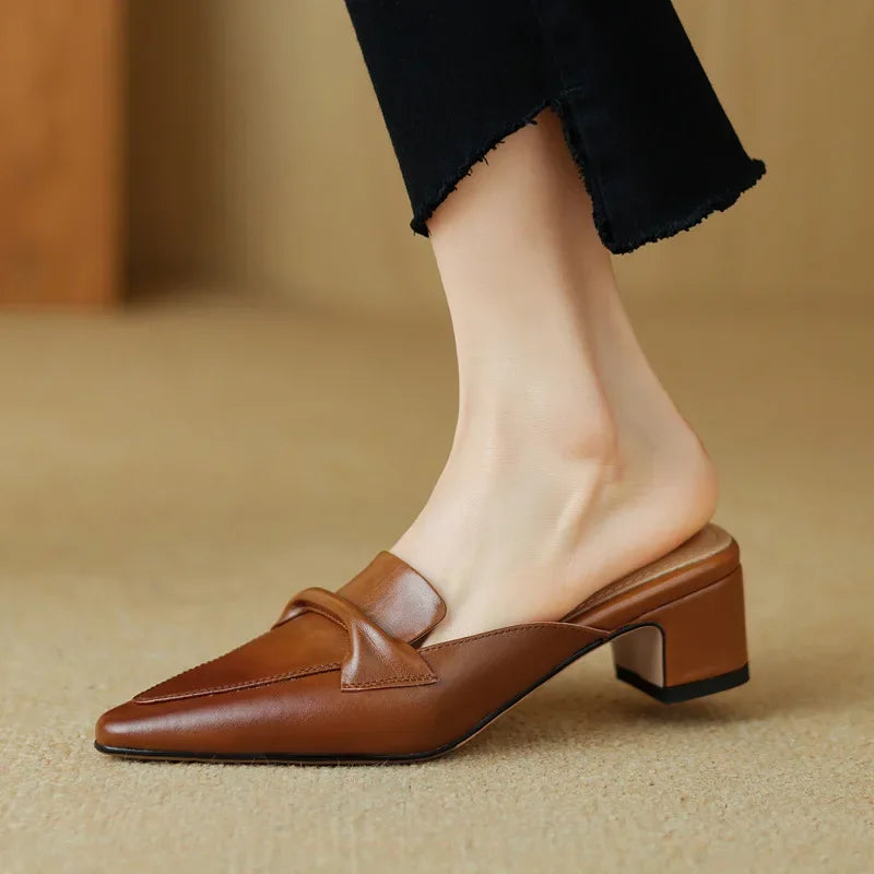 Alaya – Modern Heeled Mules