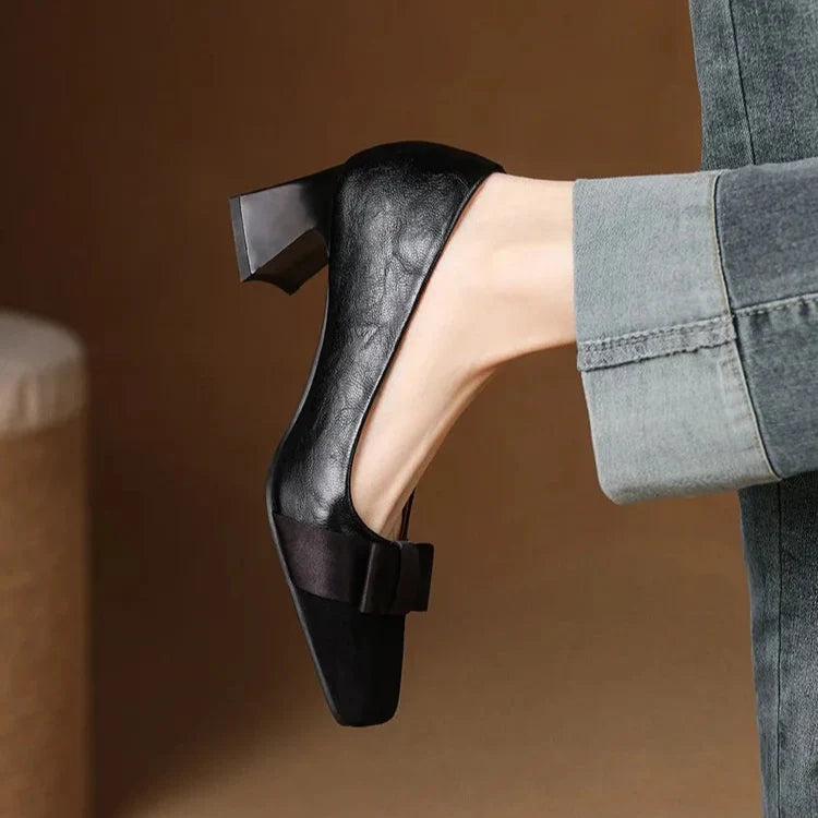 Catlin | Bow Detail Block Heels