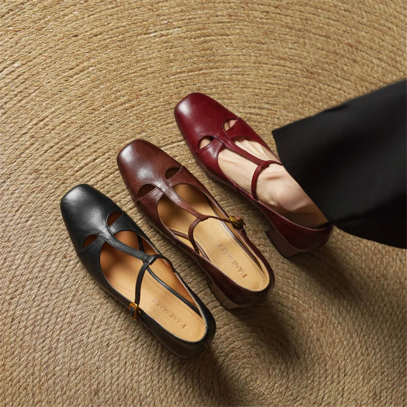 Alysa | T-Strap Block Heels