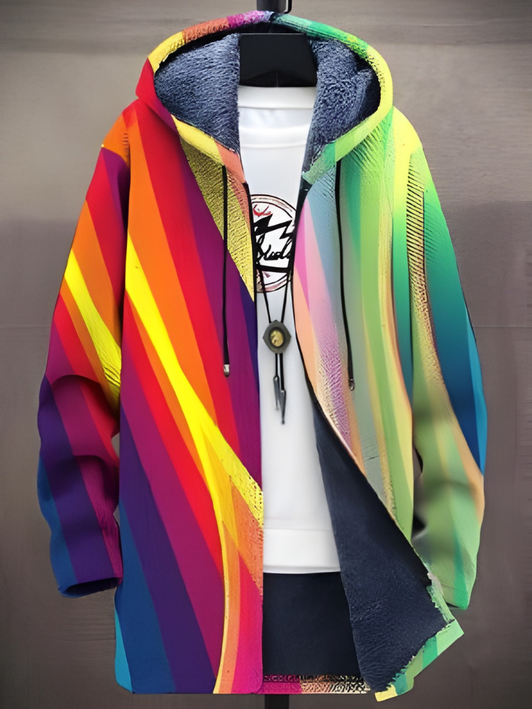 Caden™ - Luxurious Art-Inspired Zip-Up Hoodie