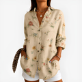 Gabrielle | Women's Ditsy Wildflower Print Button-Up Blouse