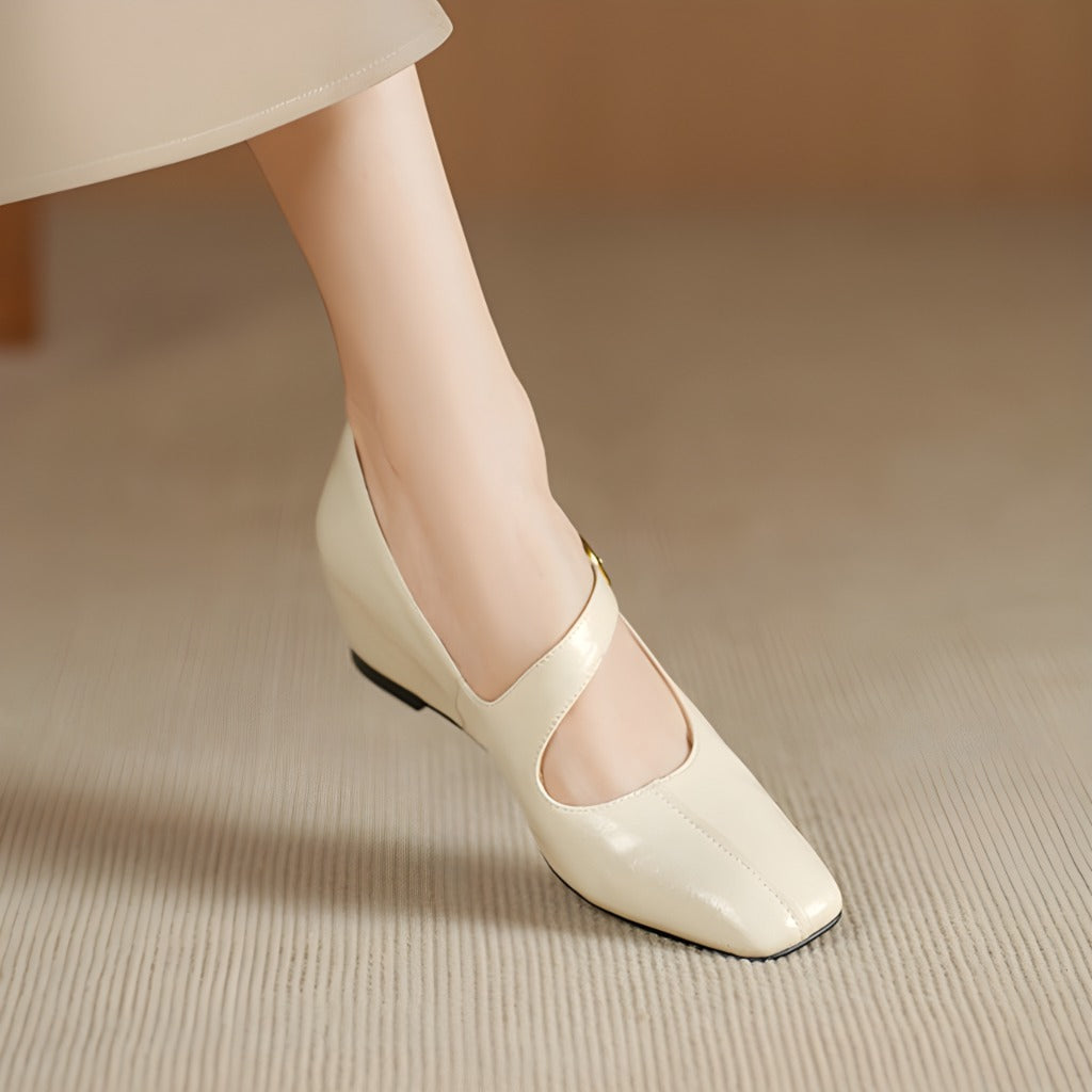 Viora | Mary Jane Wedge Heels