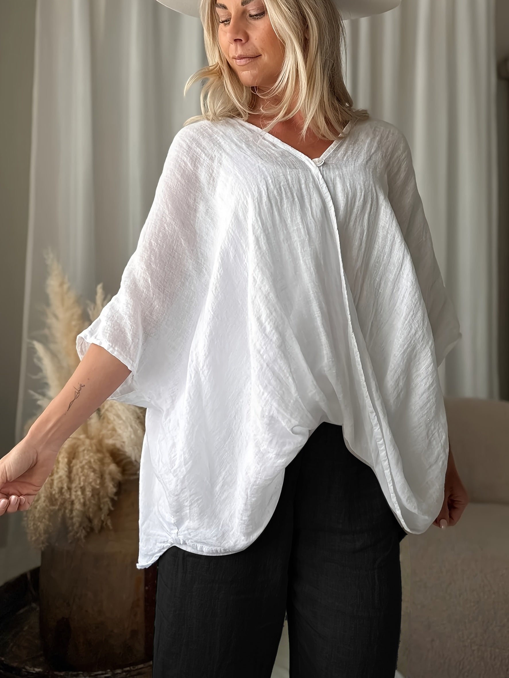 Winnie - Bohemian Style Blouse with Wide Sleeves