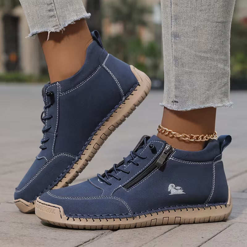 Marian – Orthopaedic Side-Zip Stitched Sneakers