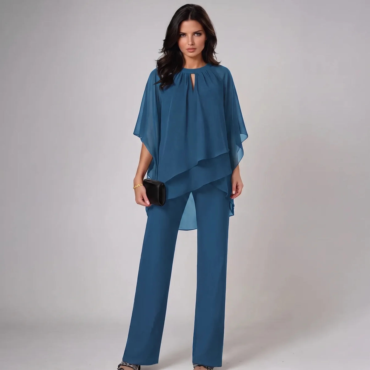 Lenore two-piece set in Blue