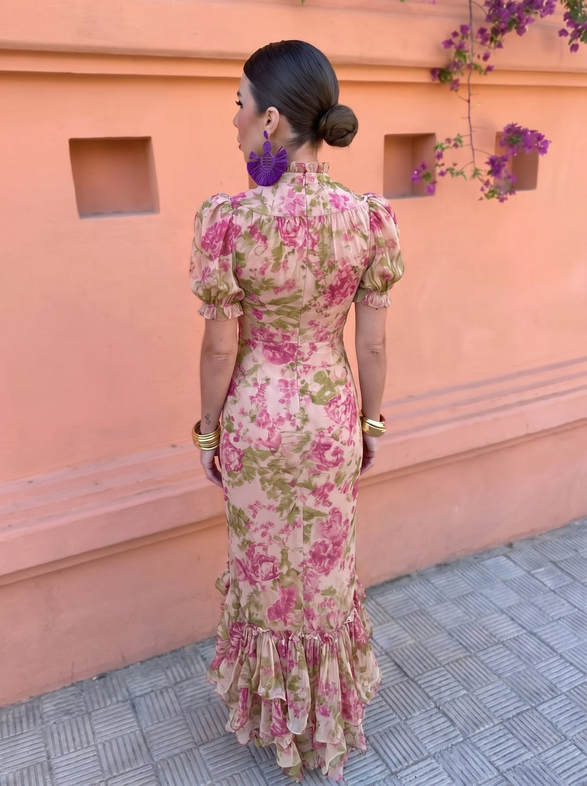 Felicidad™ | Tummy Flattering Floral Rose Dress