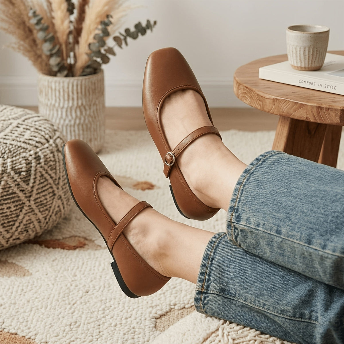 Kerensa Classic Mary Jane Flats