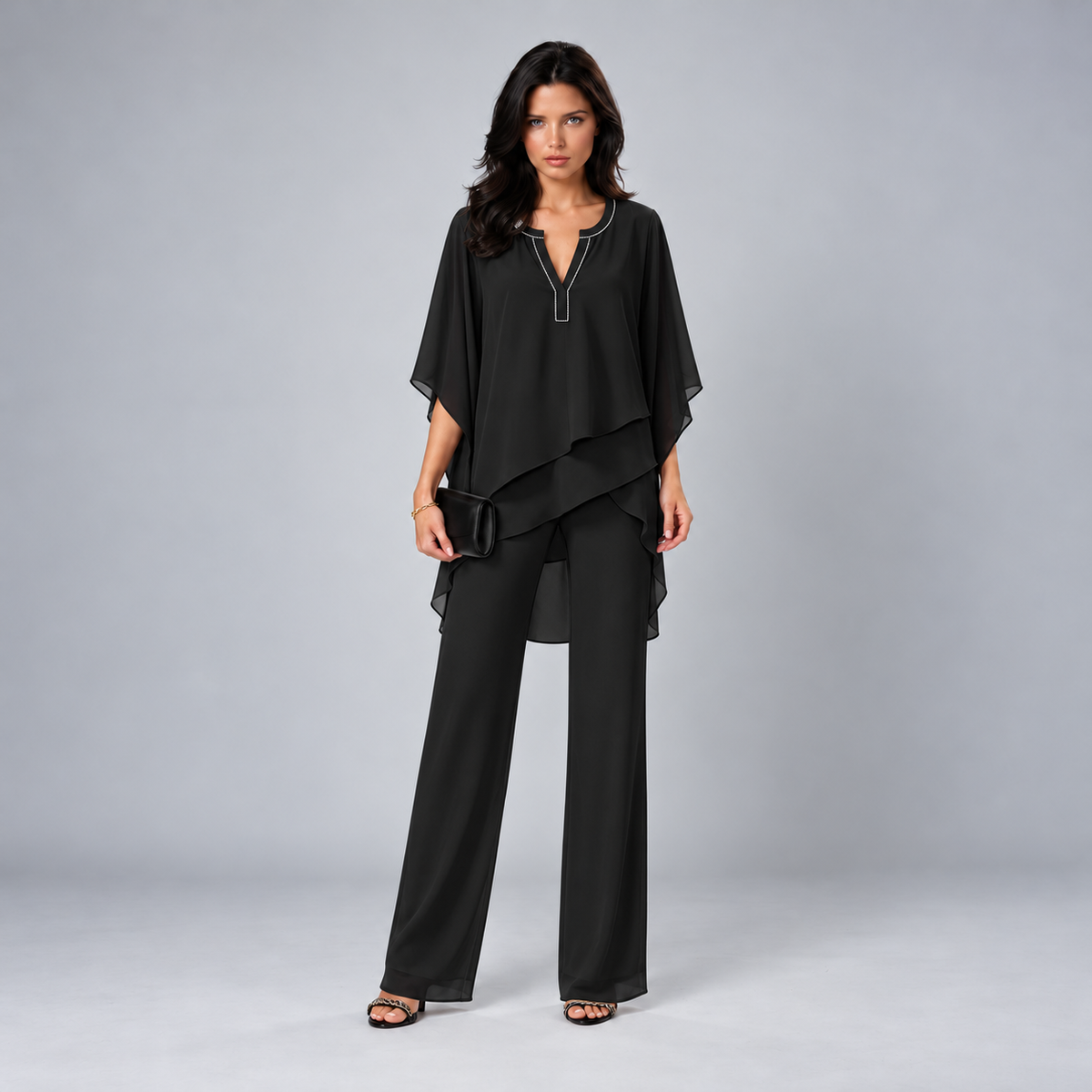Magdalene two-piece set in Black