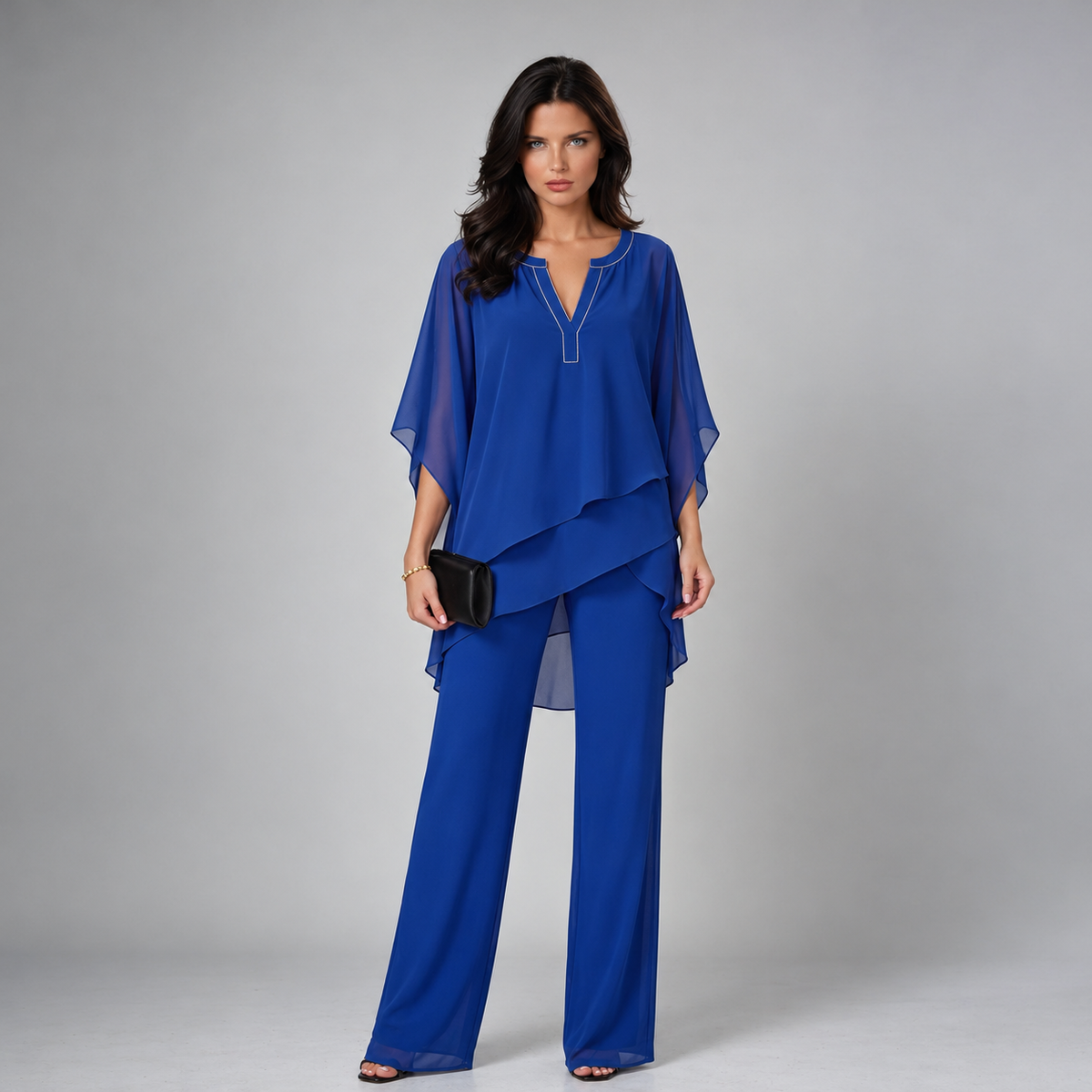 Magdalene two-piece set in Royal Blue