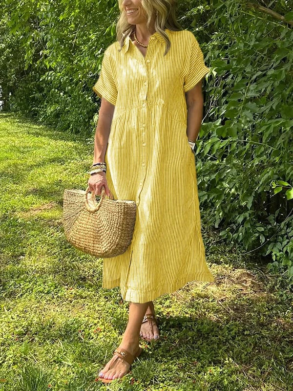 Irma dress in yellow