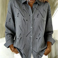 Maxine | Women's Dotted Line Print Button Shirt