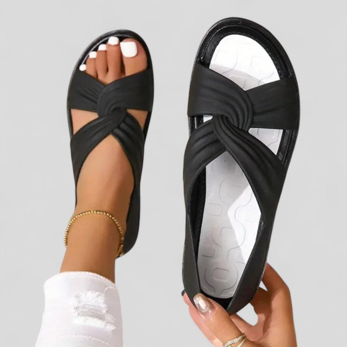 Aurelie | Women's Orthopaedic Twist-Front Sandals