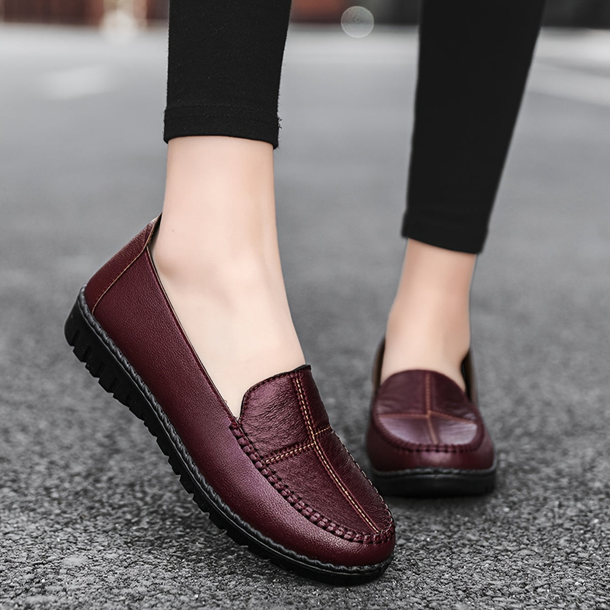 Shona Orthopaedic Stitched Penny Loafers