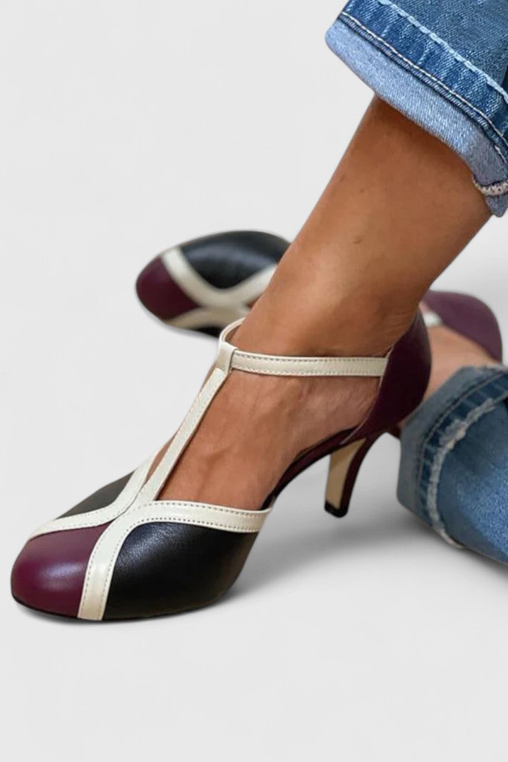 Marcella | T-Strap Comfort Heel