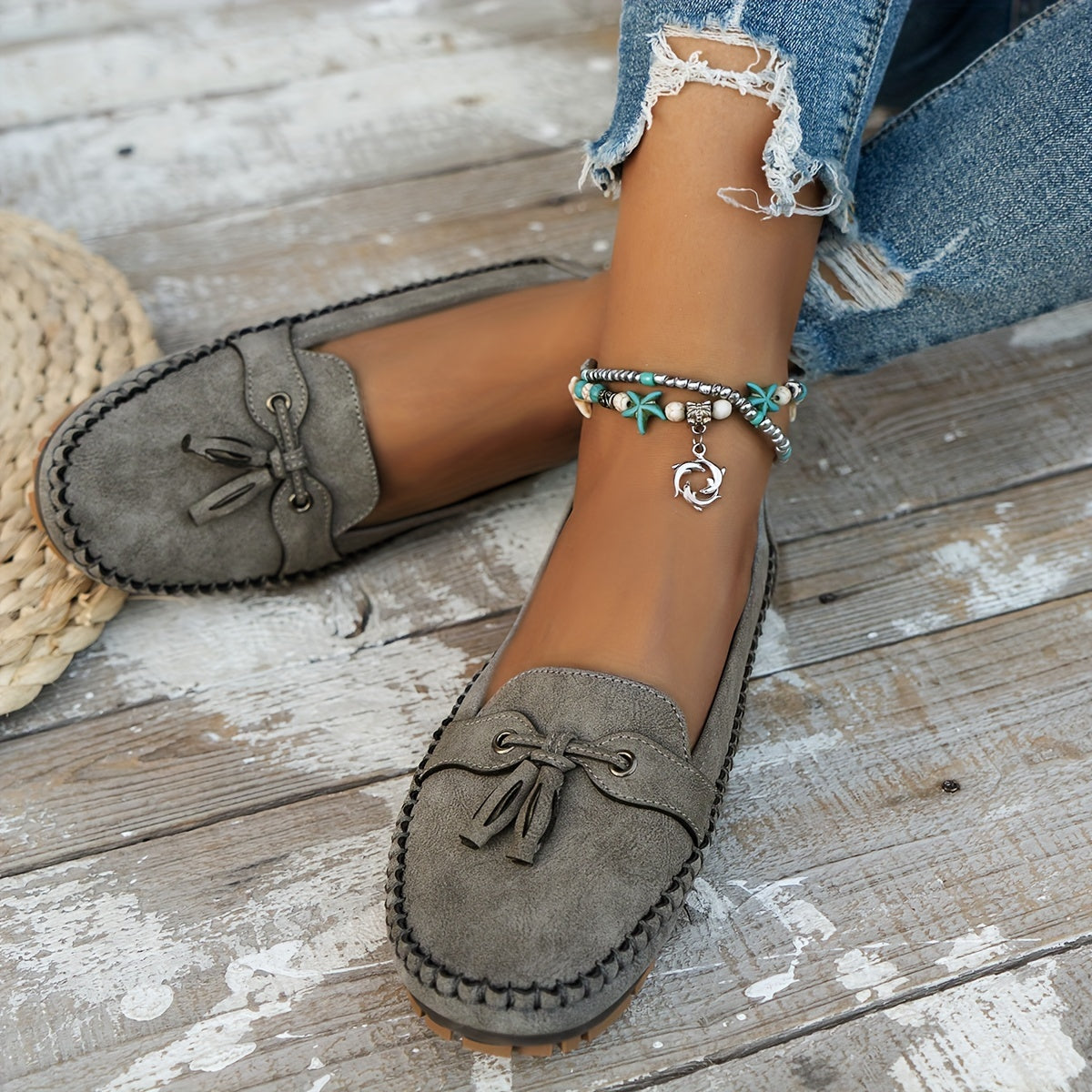 Meredith – Orthopaedic Tassel Moccasin Loafers