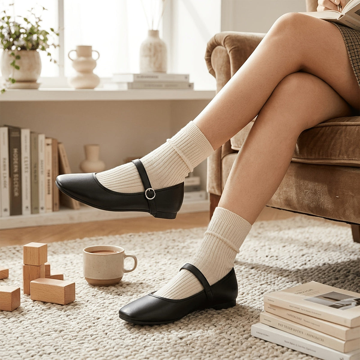 Kerensa Classic Mary Jane Flats