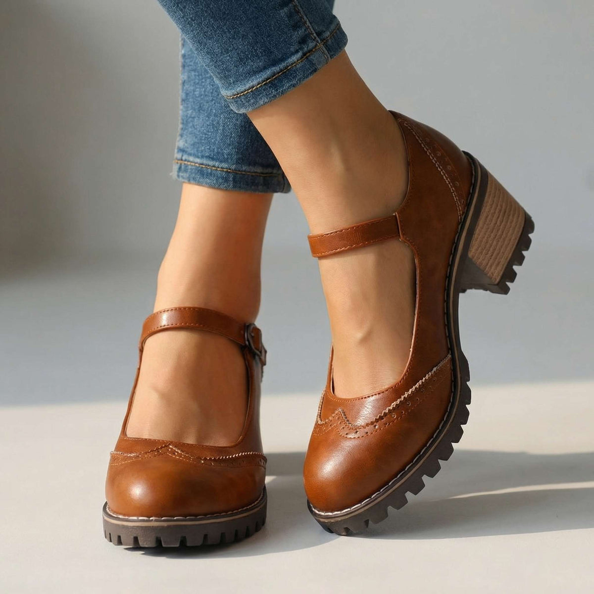 Vivienne | Heritage Brogue Mary Janes