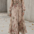 Florentine | Women's Floral Long-Sleeve Maxi Dress