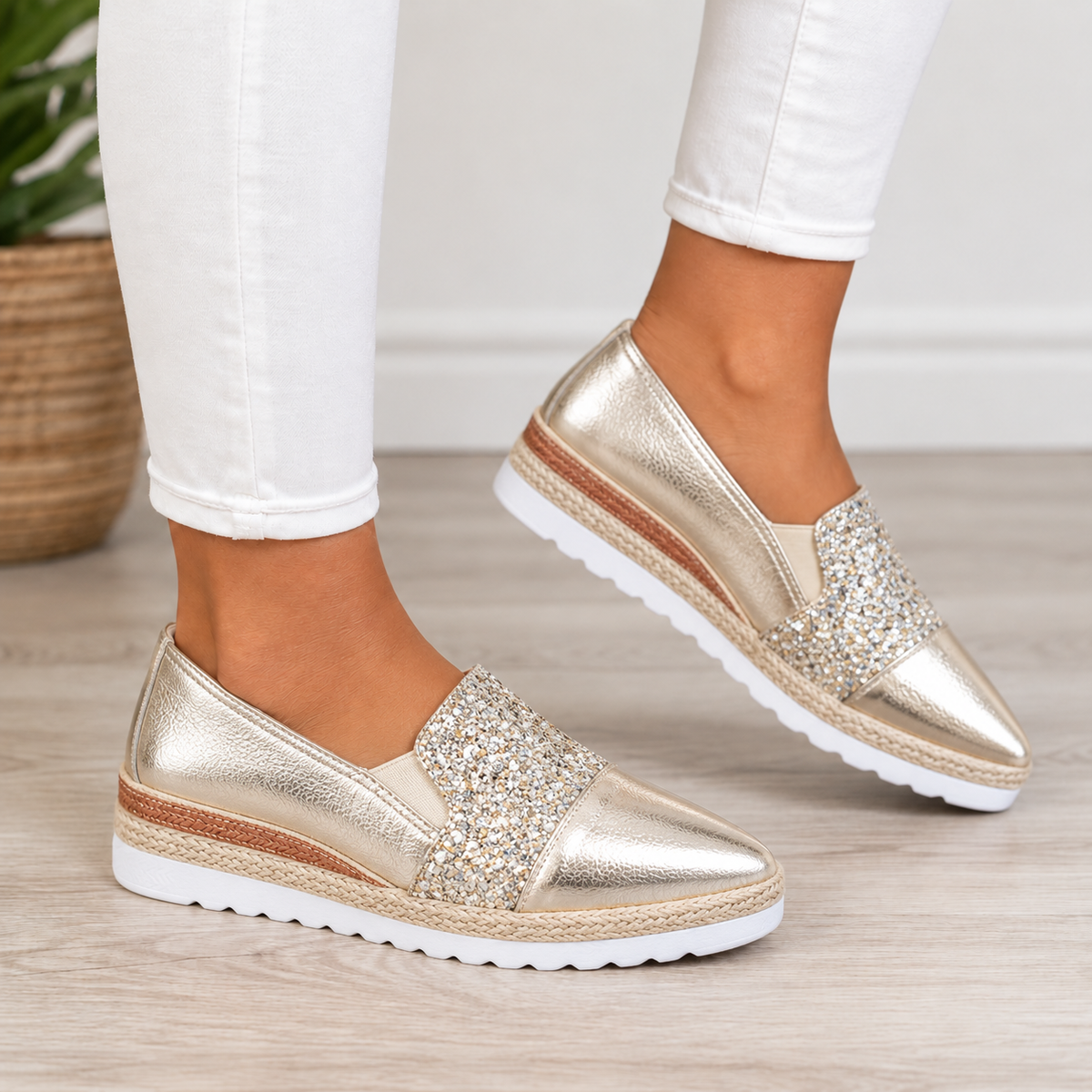 Gwen™ | Orthopedic Comfort Wedges - Golden