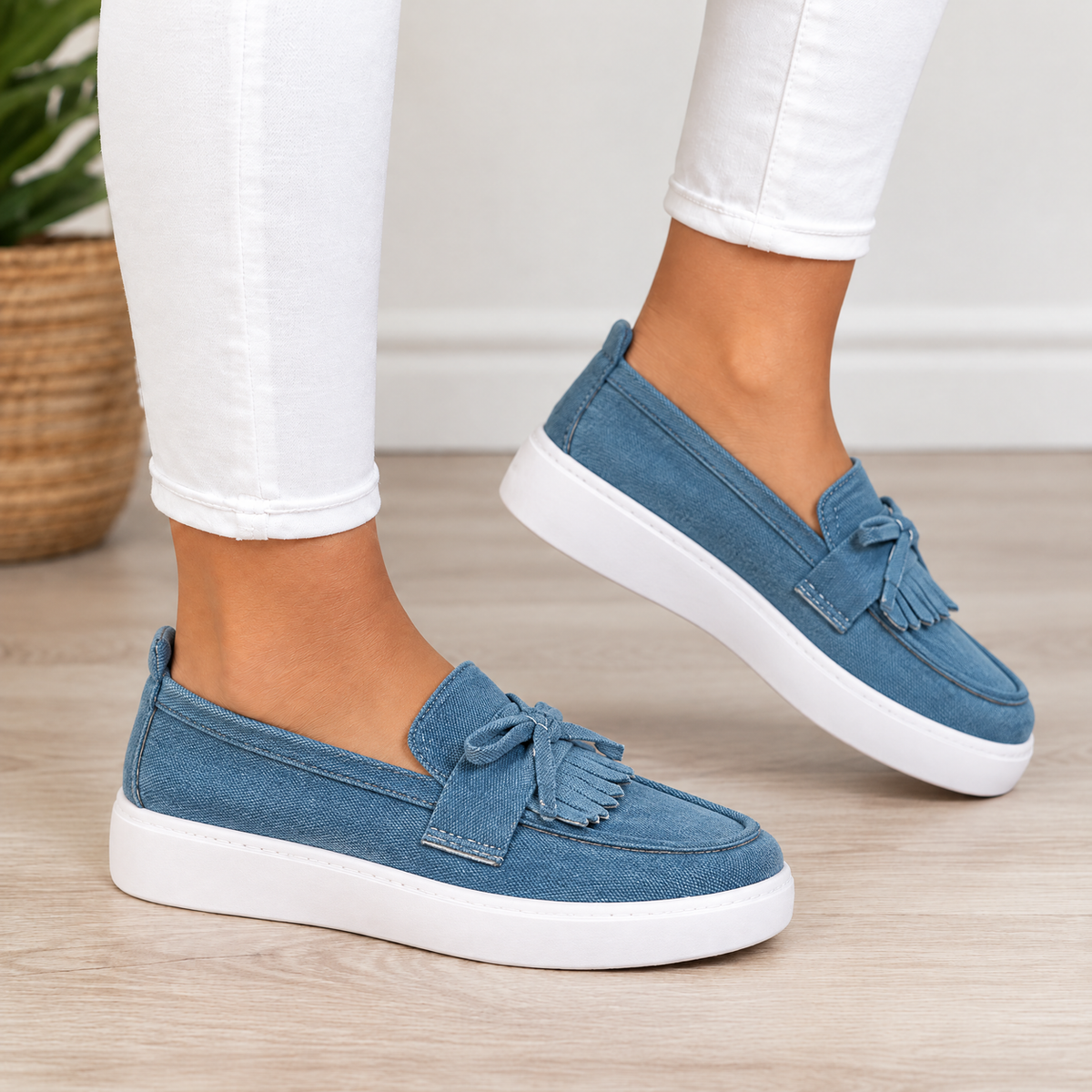 Hazel Orthopedic Comfort Loafers - Blue