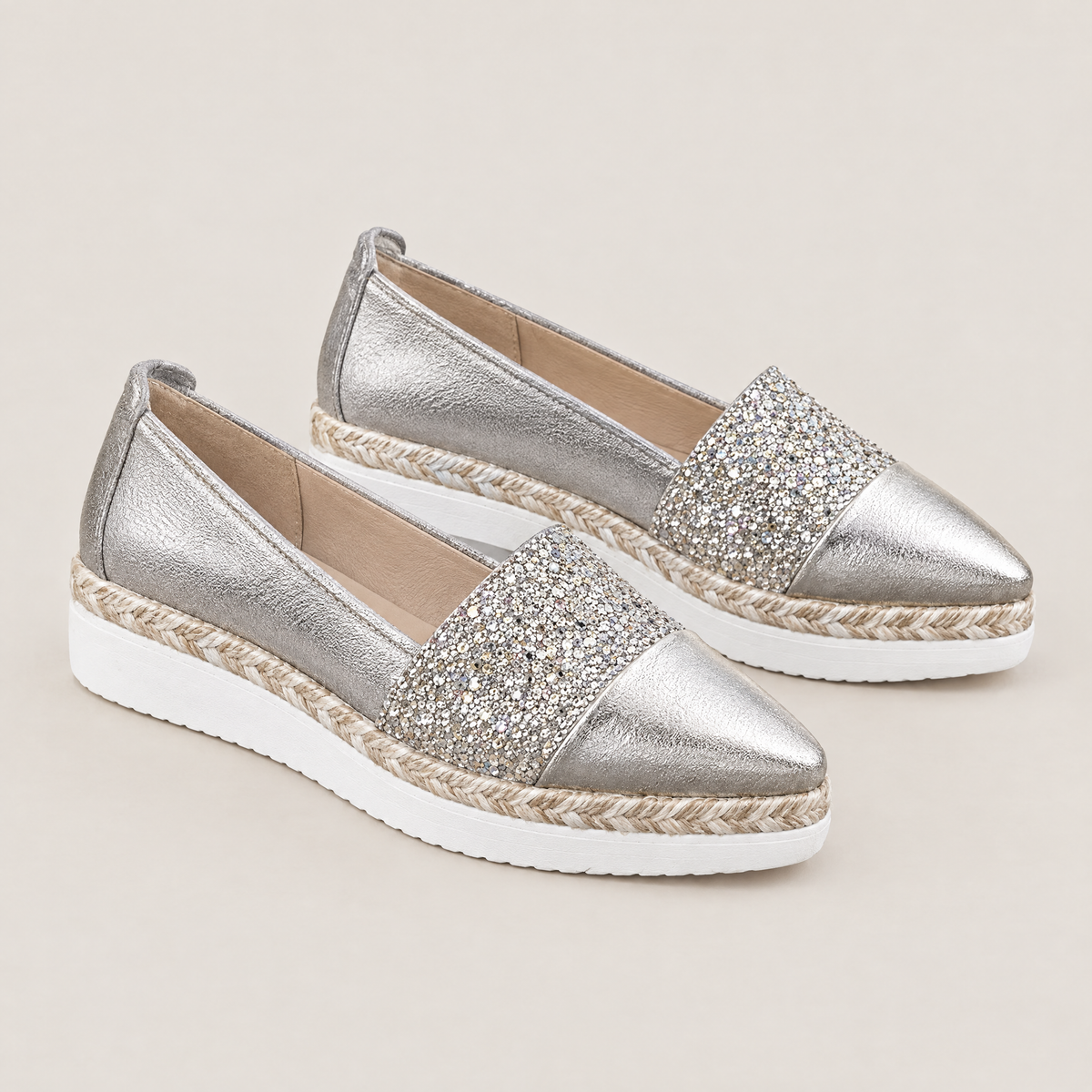 Gwen™ | Orthopedic Comfort Wedges - Silvery Grey
