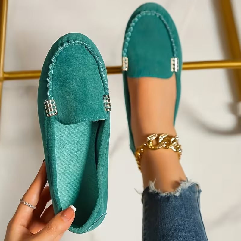 Stella™ | Metal Stitch Comfort Loafers