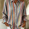 Harlowe | Women's Vintage Multicolour Striped Shirt