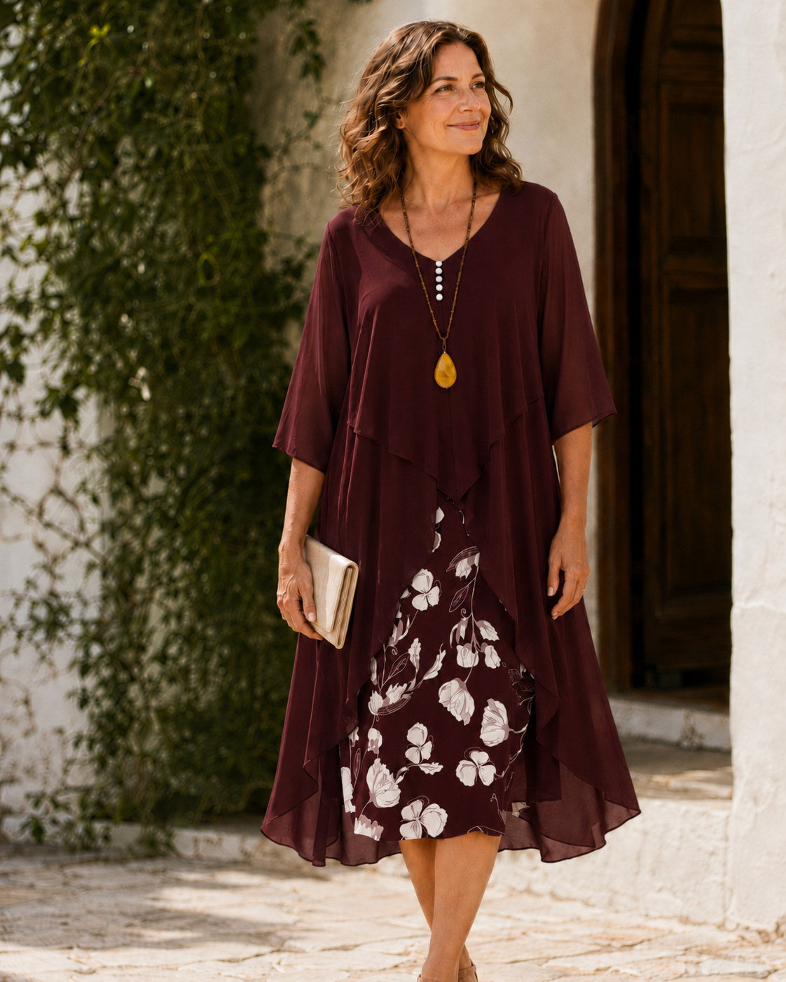 Odetta | Flowing Layered Maxi Dress