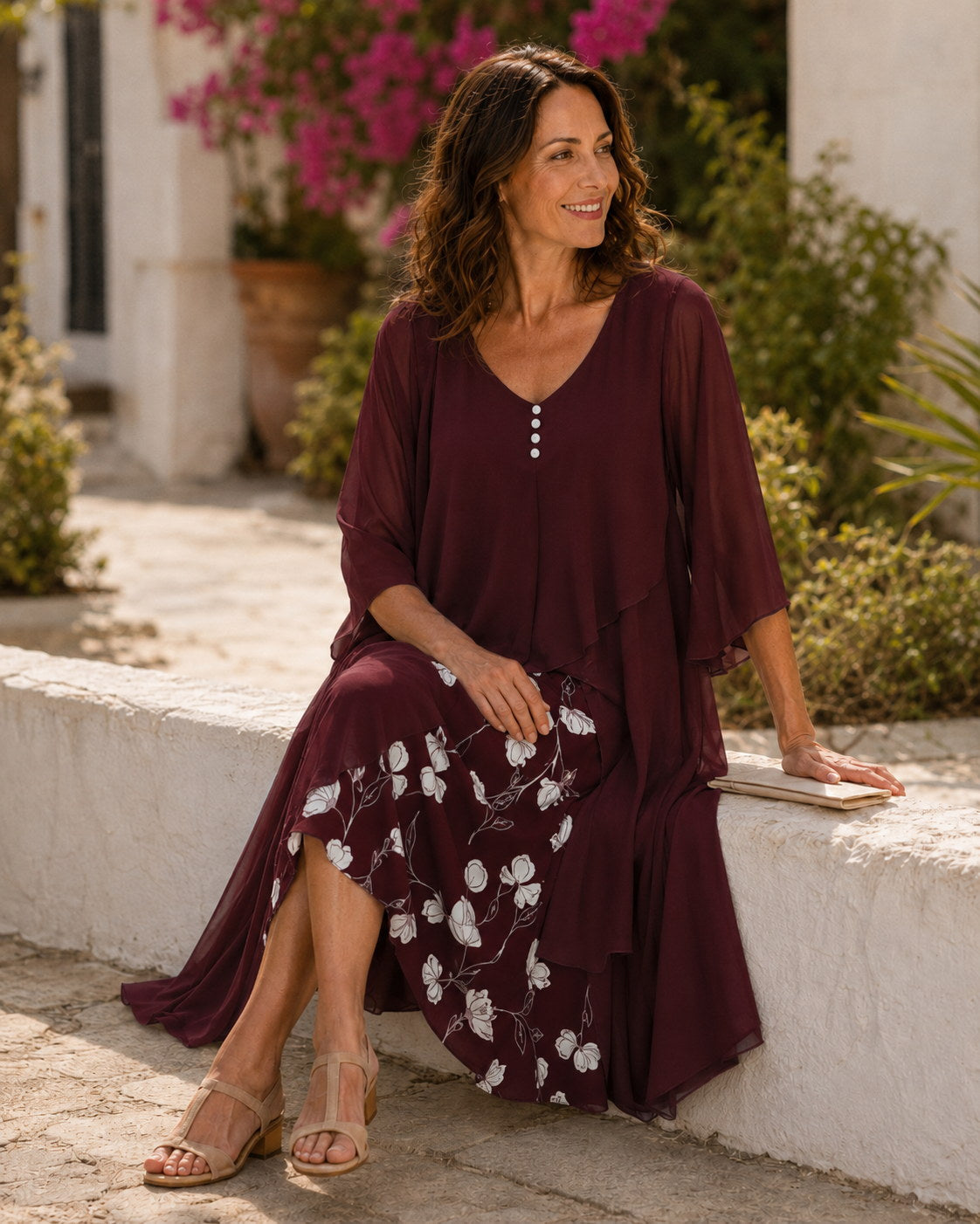 Odetta | Flowing Layered Maxi Dress