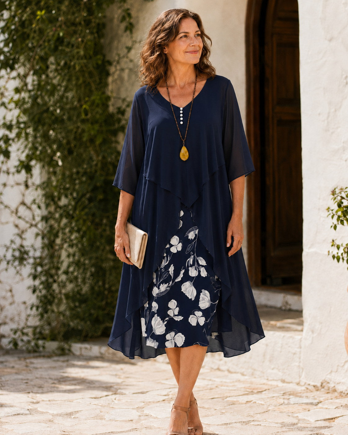 Odetta | Flowing Layered Maxi Dress