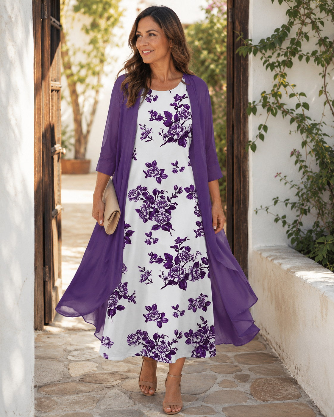Wiwiana | Flowing Layered Midi Dress