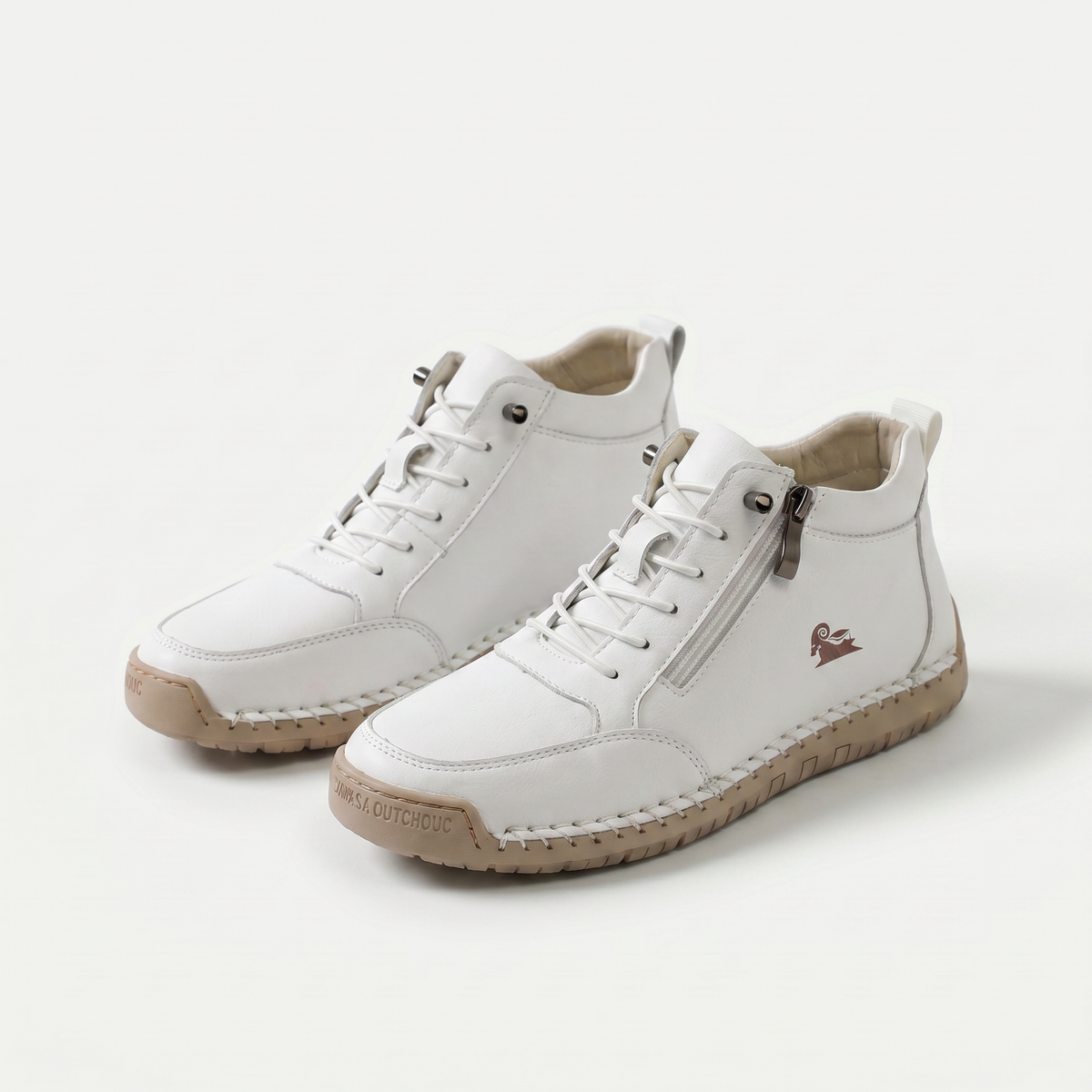 Marian – Orthopaedic Side-Zip Stitched Sneakers