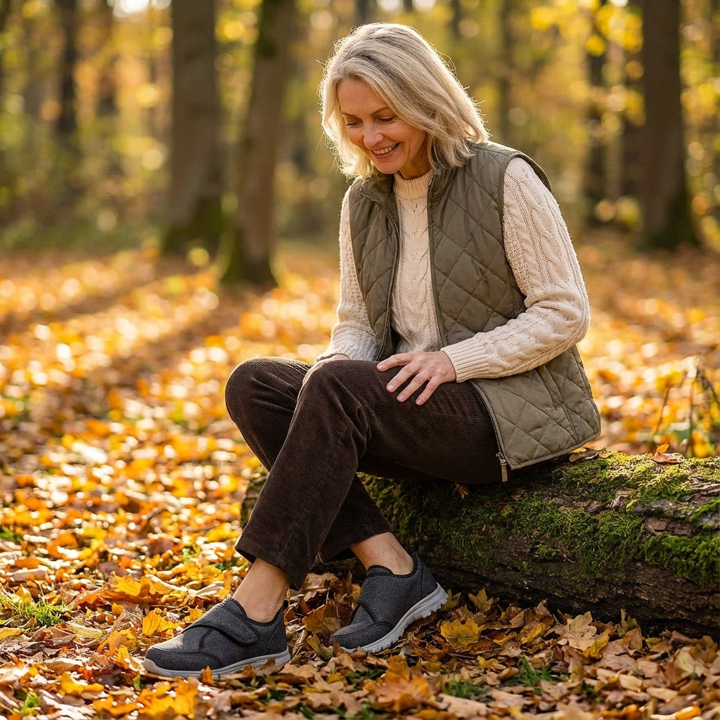 Renee – Orthopaedic Wide-Fit Hook-and-Loop Shoes