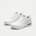 Theresa | Women's Orthopaedic White Knit Lace-Up Sneakers