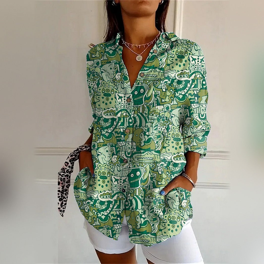 Petronella in Green Paisley