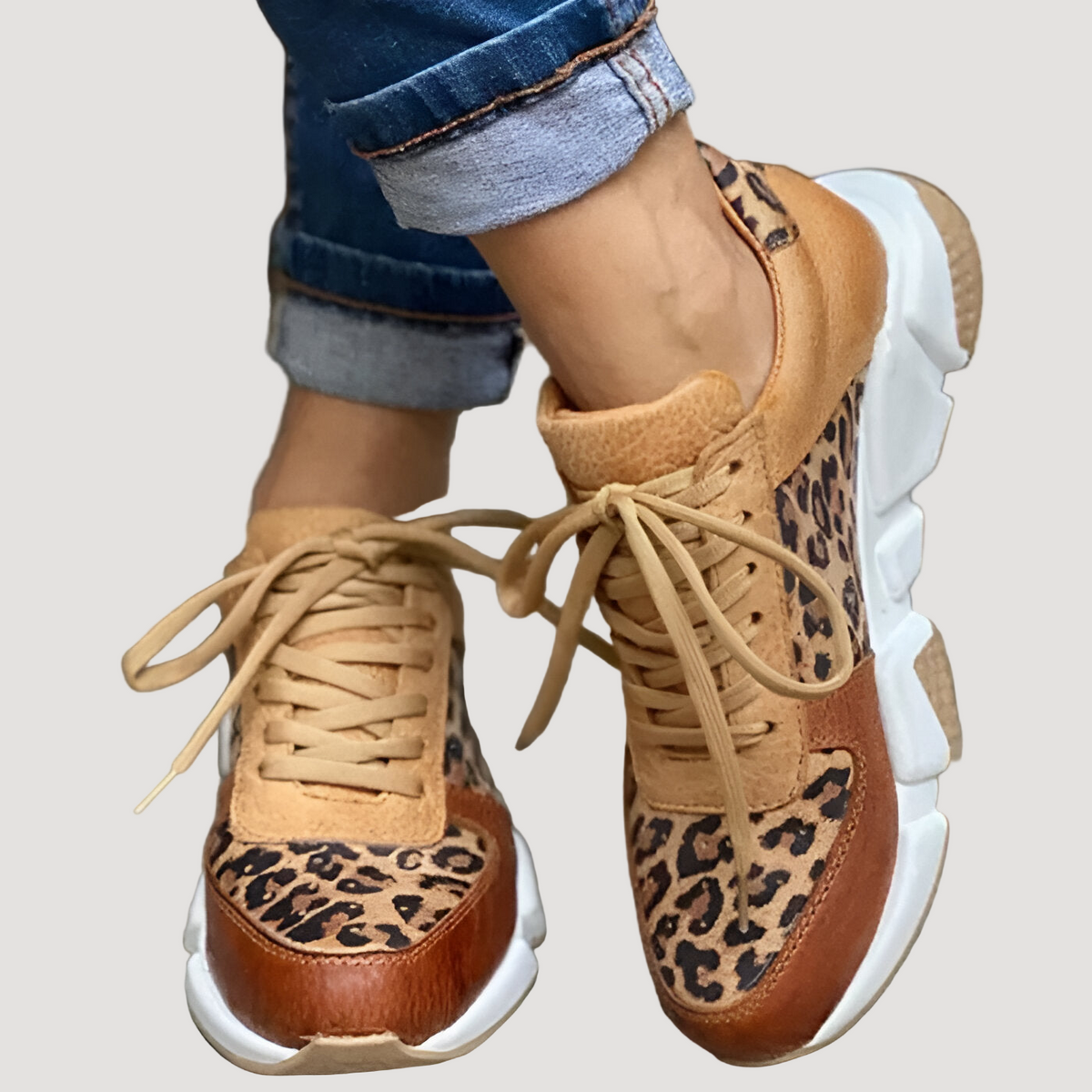 Patricia™ | Stylish sneakers in leopard print