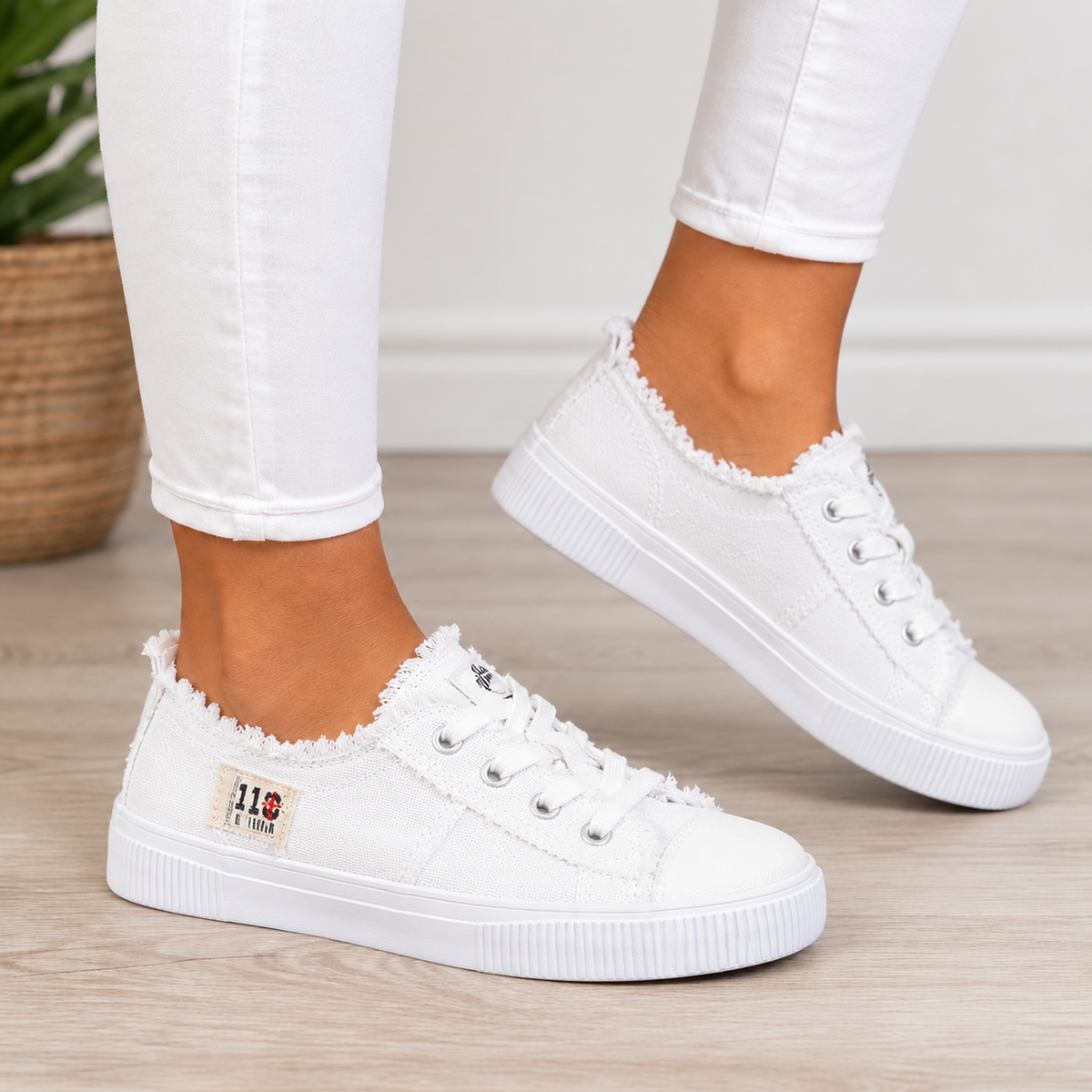 Renata Orthopedic Comfort Sneakers - White