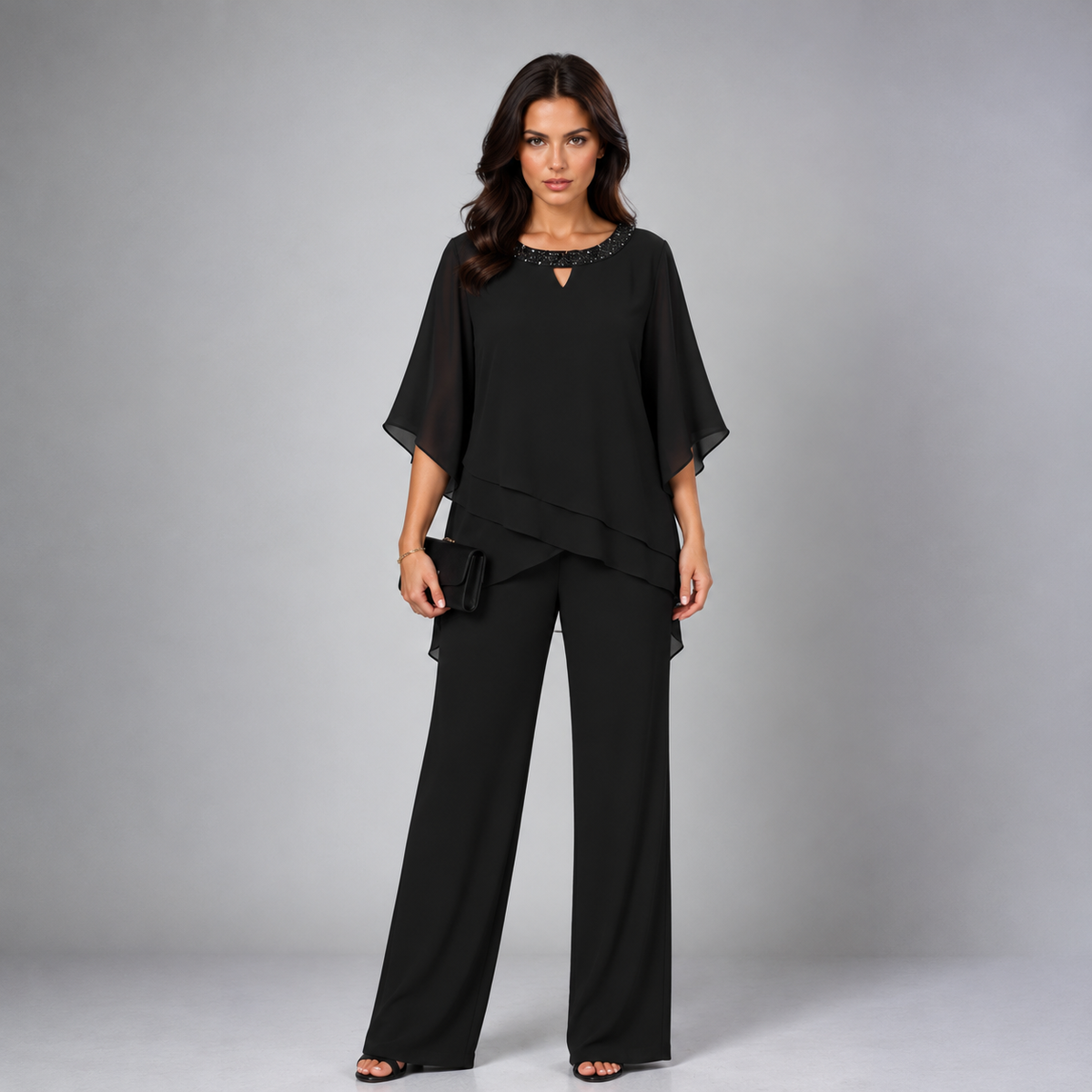 Ariadne two-piece set in Black