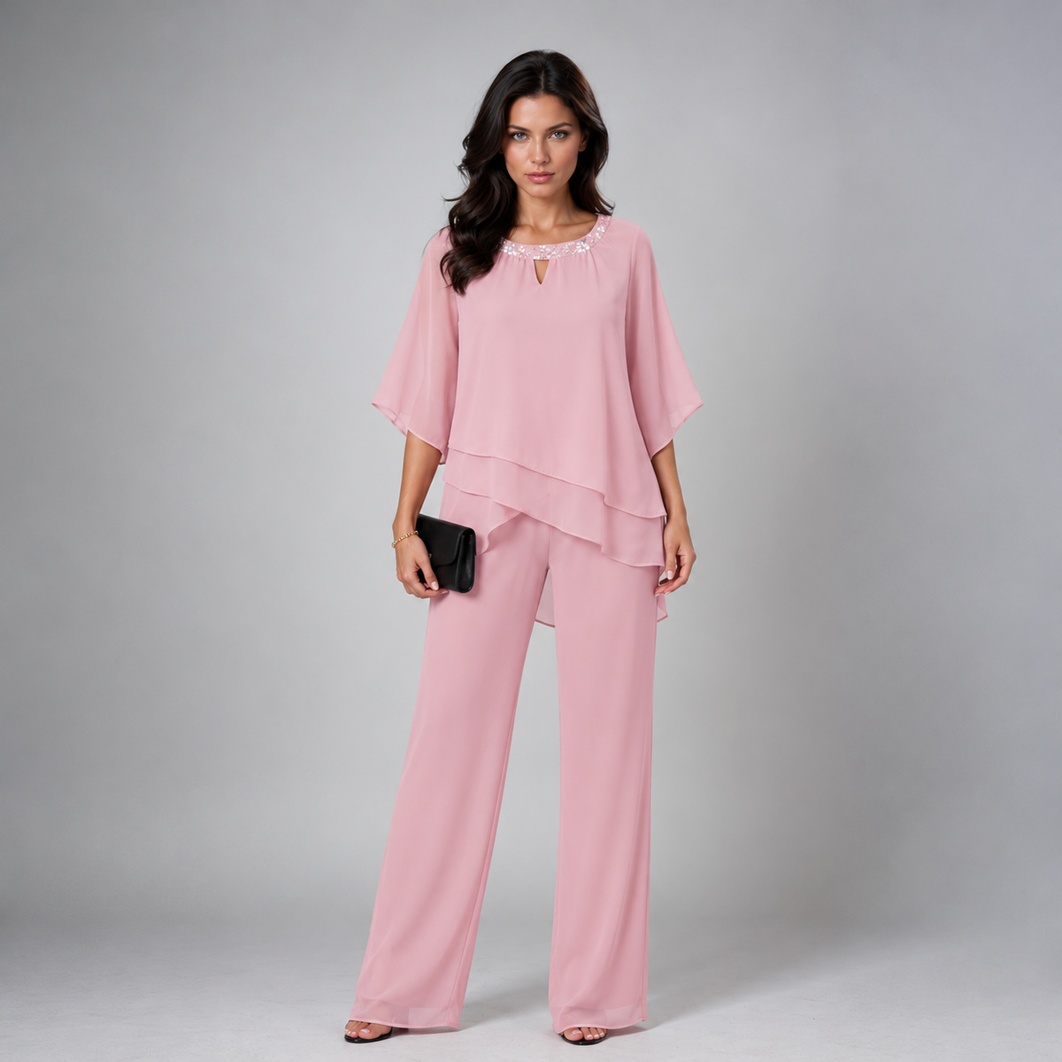 Ariadne two-piece set in Light Pink