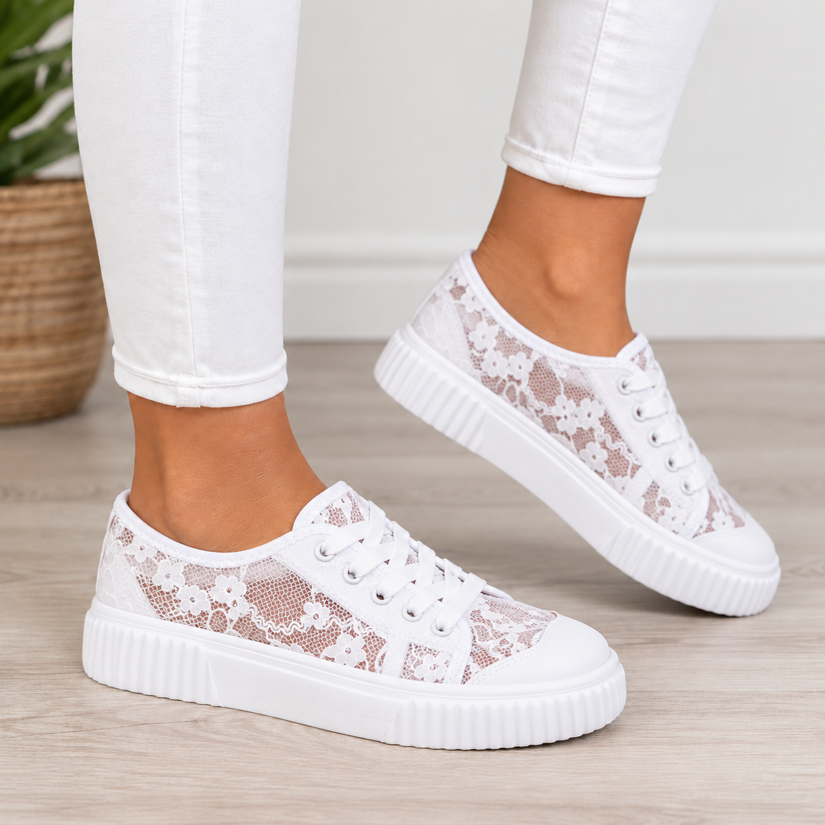 Sabine Orthopedic Comfort Sneakers - White