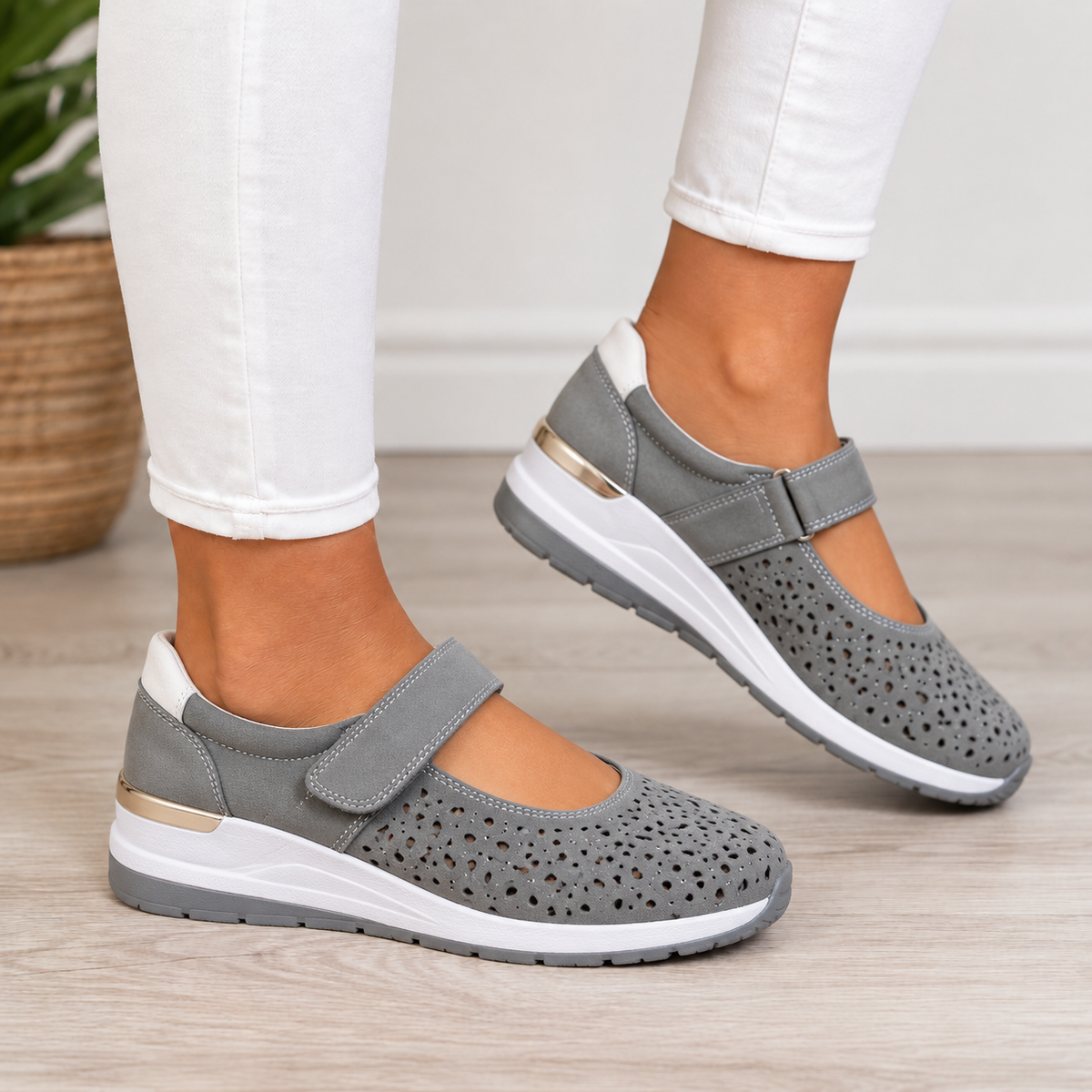Sienna™ | Orthopedic Comfort Wedges - Grey