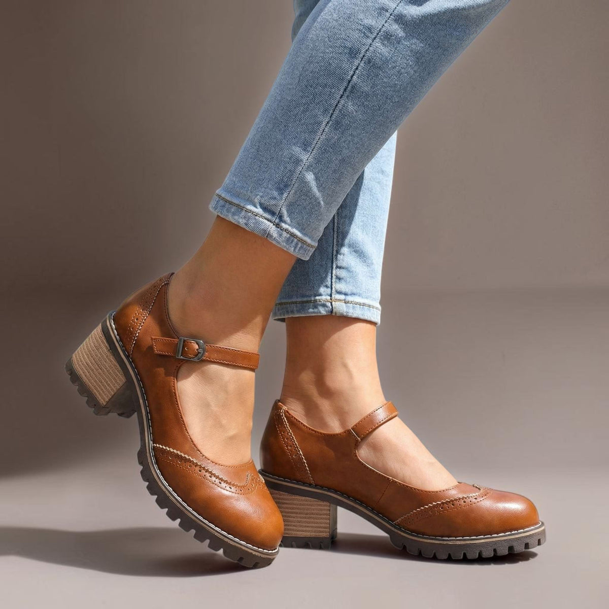 Vivienne | Heritage Brogue Mary Janes