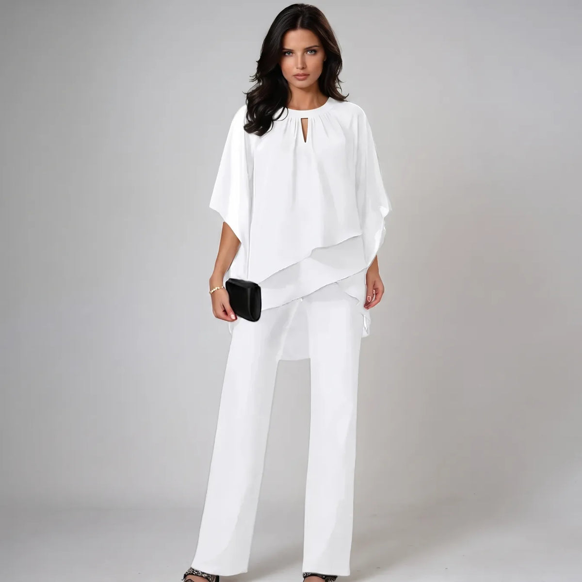 Lenore two-piece set in White
